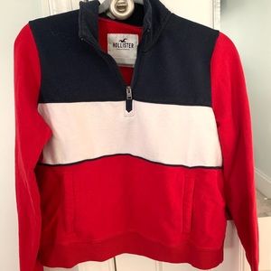 Hollister quarter zip sweater